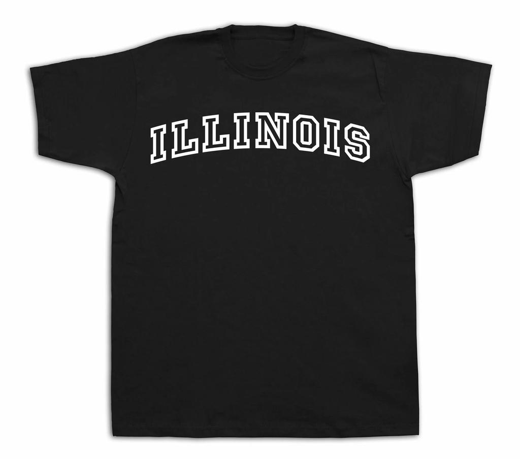 Illinois Land of Lincoln Prairie State IL Tshirt Cloth Tee knows Sport champion