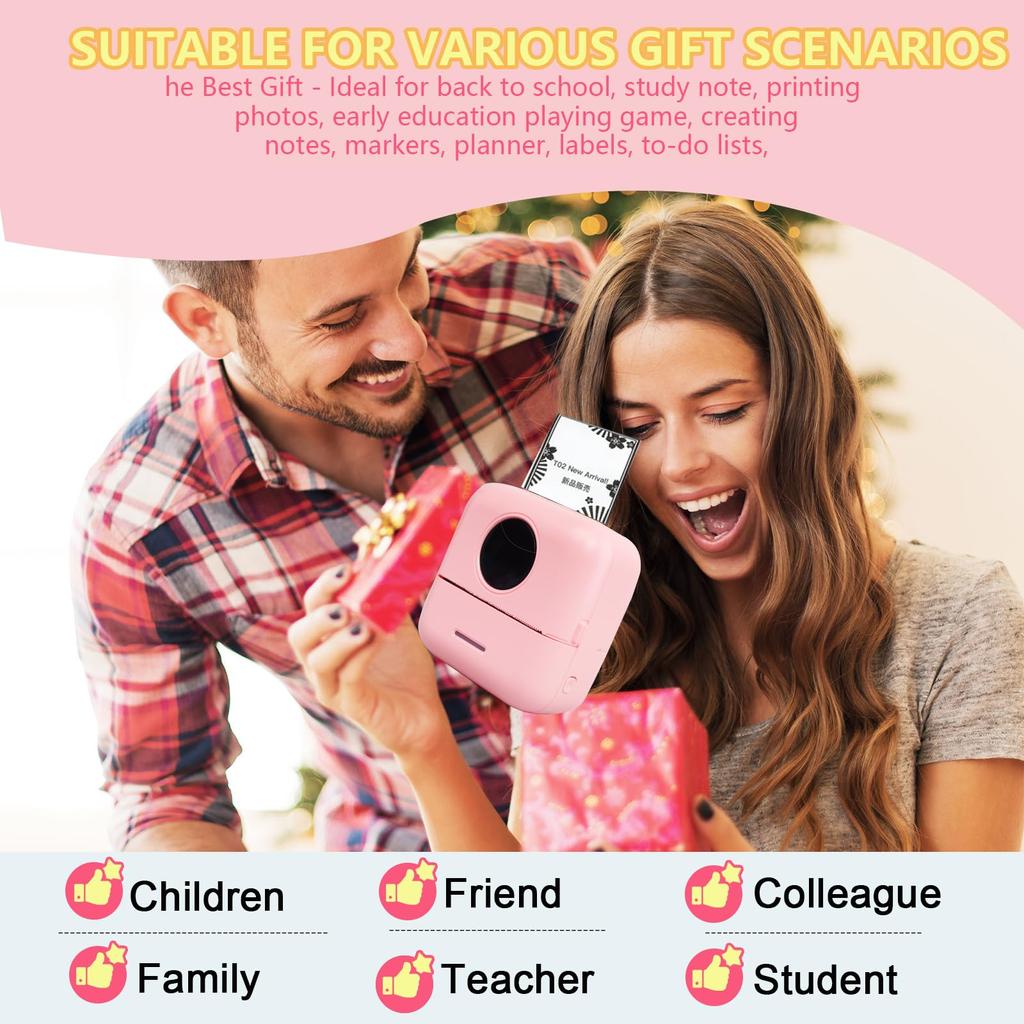 Портативный термопринтер HD Mini Print X5 Mini Bluetooth Wireless Photo Pocket Inkless Multi-funtion Sticker Label Makers