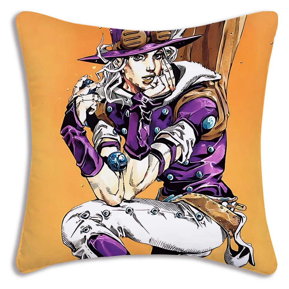 Милые наволочки JoJo's Bizarre A-Adventure Мультяшные Декоративные для Дивана Дома Двусторонняя Печать Короткий Плюш Милая Наволочка