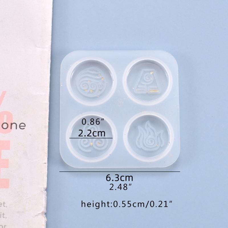 Crystal Epoxy Resin Mold Religion Symbols Hanging Pendant Casting Silicone Mould