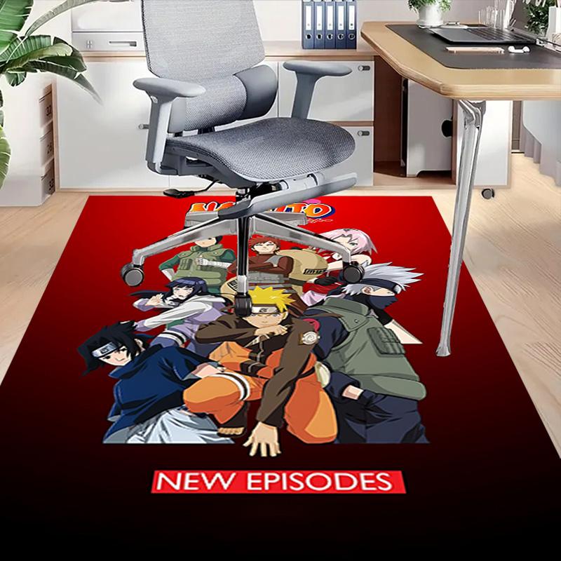 1pc Naruto Characters Collage Carpet for Playroom Bedroom Living Room Sofa Home Decor,kids Game Area Rug Non-slip Floor Mat Y723120