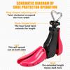 1/2Pcs Universal Shoe Stretcher Adjustable Boot Stretcher PC Sneaker Shoe Widener with Steel Shaft for Left&Right Shoe Expander
