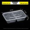 Yujia Disposable Thickened Transparent Takeaway Food Containers with Lids