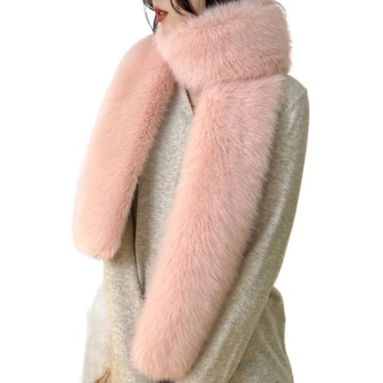 Women Scarf Thick Warm Comfortable Plush Shawl Versatile Bright Color Winter Shawl Scarf Versatile Cozy Shawl