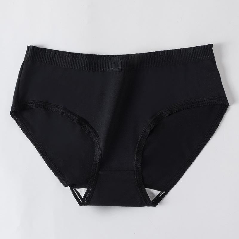 Women's Cotton Underwear Summer Waist Sexy Lace Comfortable Antibacterial Breathable Physiological Pants Girl Style Briefs