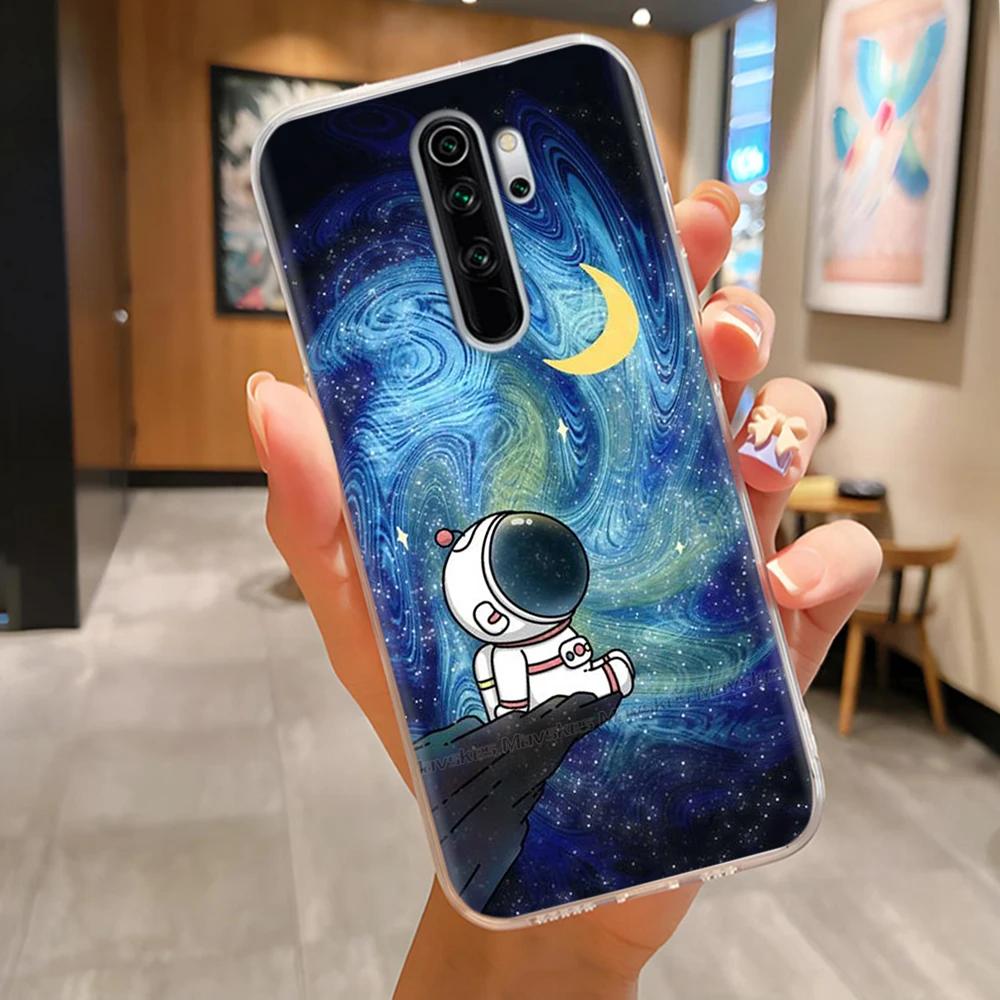 Чехлы из ТПУ для Redmi Note 8 Pro Чехол Прозрачный Красивые Цветы Легкий Чехол для Xiaomi Redmi Note8 Pro Корпус Телефона Fundas
