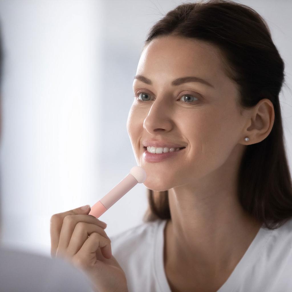 Круглая головка-губка Мягкая маленькая кисть для макияжа