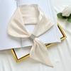 Diamond Wraps Neck Satin False Collar Fashion Cross Scarves
