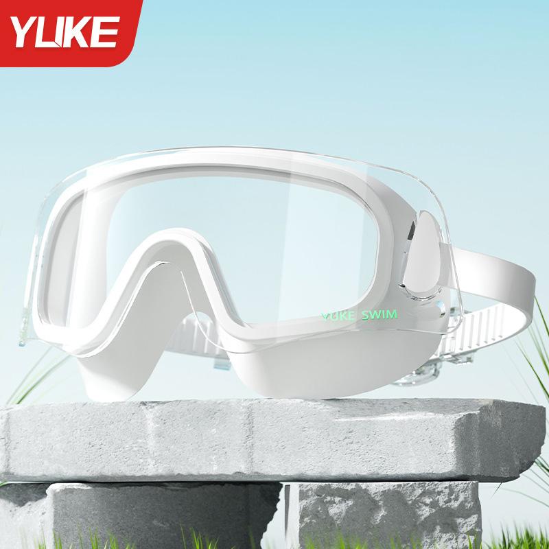 Очки для плавания с защитой от запотевания HD, водонепроницаемые, с большой оправой, высокого качества, для взрослых, для занятий спортом в бассейне, очки для плавания
