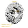 1Pcs Aluminum Foil Hat Waterproof Spa Hair Salon Shower Hat Disposable Home Hats Hair Care Protector