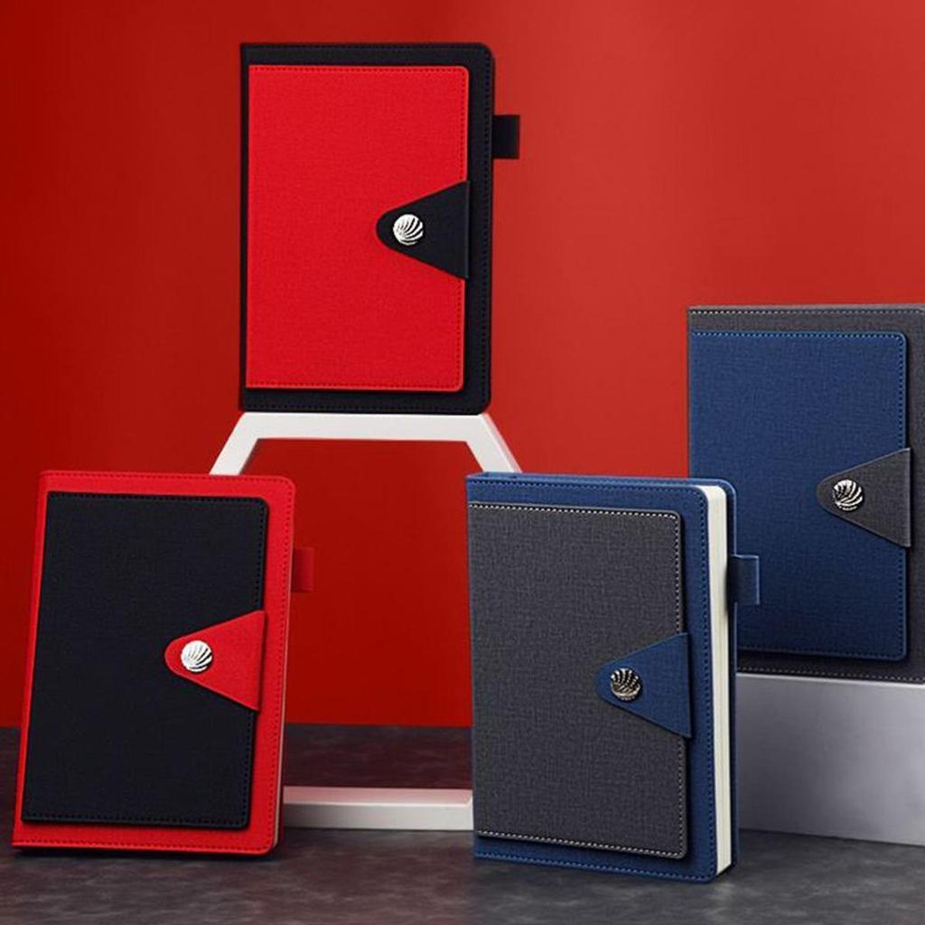 Тетрадь для деловых бумаг формата А5 из плотной ткани, ученическая тетрадь, журнал для записей рабочих совещаний, ежедневник на пряжке, внутренние страницы в линейку, 160 листов, 320 страниц