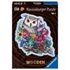 Floral Owl Wooden Puzzle 150 Sturdy and Natural Pieces Including 15 Wooden Figures (whimsies), 10 Years, 17511, Ravensburger