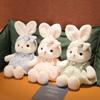 Cute Daisy Rabbit Plush Toy Little White Rabbit Doll Ragdoll Throw Pillow Wear Skirt Doll Children'S Day Gift