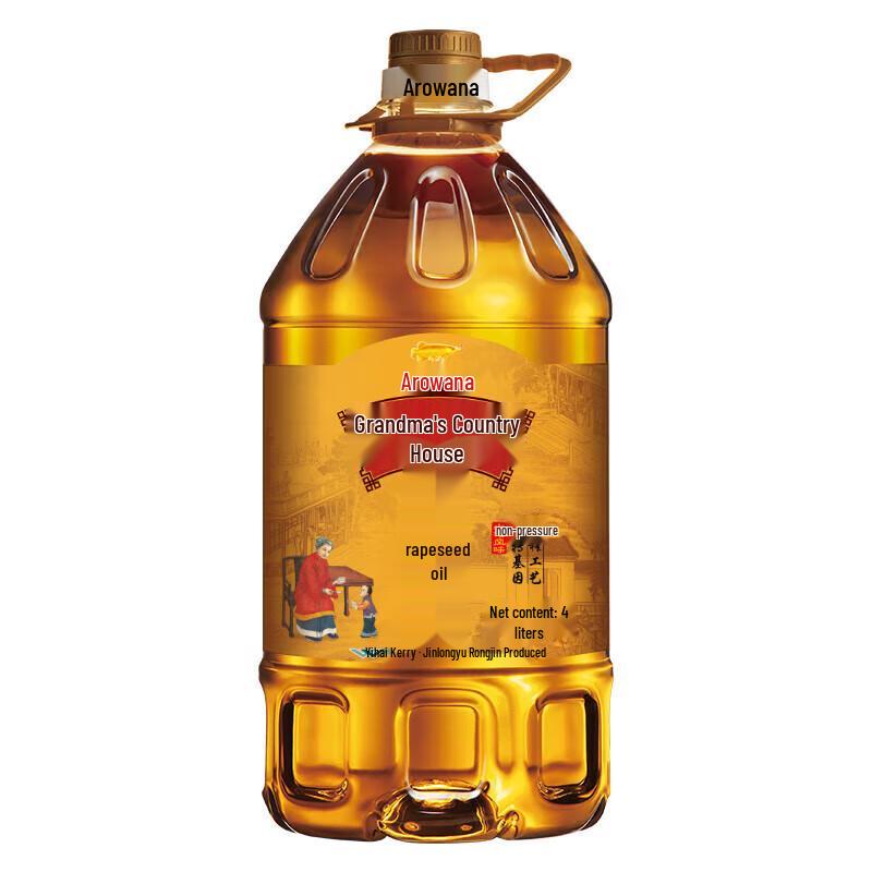 Jinyu Grandma's Hometown Small Pressed Rapeseed Oil 4L