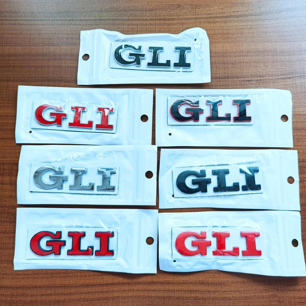 OPQ1 2026 Hot VOLKSWAGEN 3d Metal Red Logo GLI Emblem Letters Car Trunk Badge Decal For Volkswagen Bora VW Jetta MK4 MK5 MK6 MK7 GLI