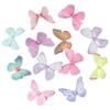 36PCS Two Layers Colorful Butterfly Decor Organza Fancy Butterfly Ornament Butterflies  Wedding