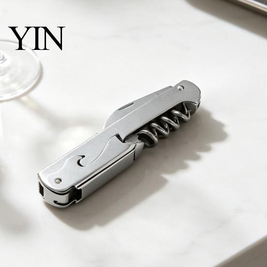 Kitchen Gadgets for Home 3-in-1 Wine And Beer Corkscrew Bottle Opener, Compact Manual Durable Opener Tool, Multifunctional Bar Seniors