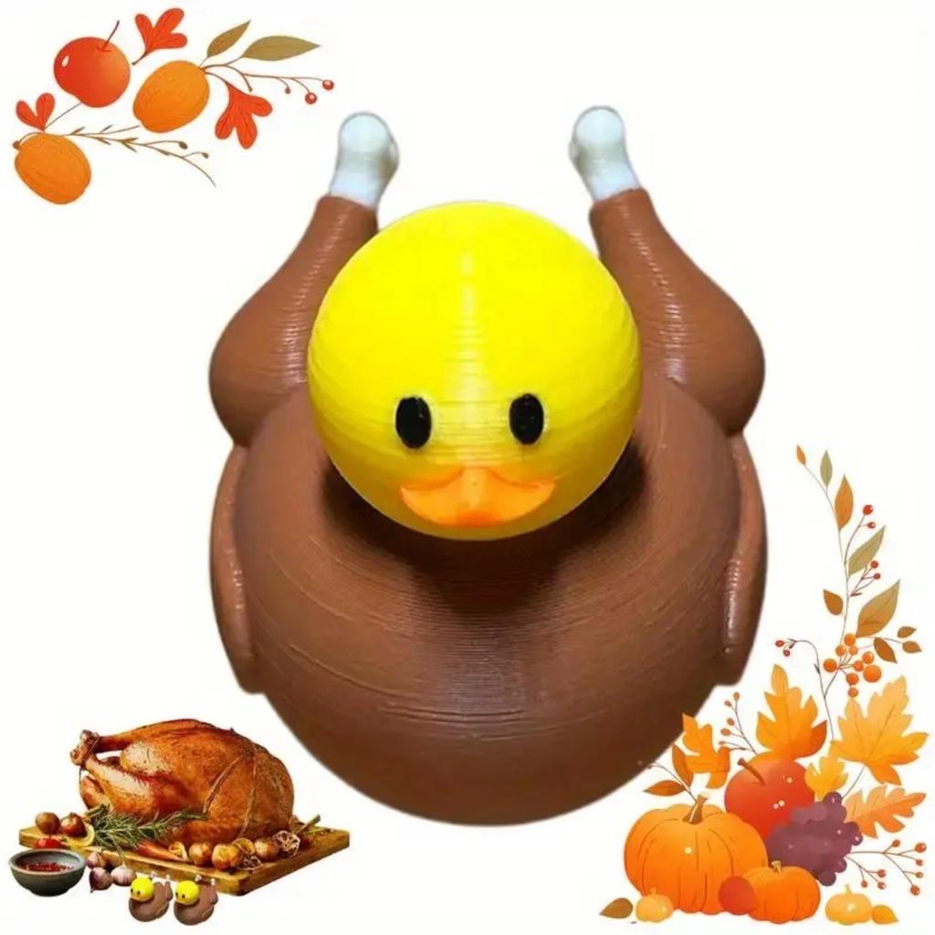 Thanksgiving Turkey Duck Ornament, Creative Home Living Room Desktop Turkey Ornament Thanksgiving Family Gathering Table Decor Thanksgiving Decoration
