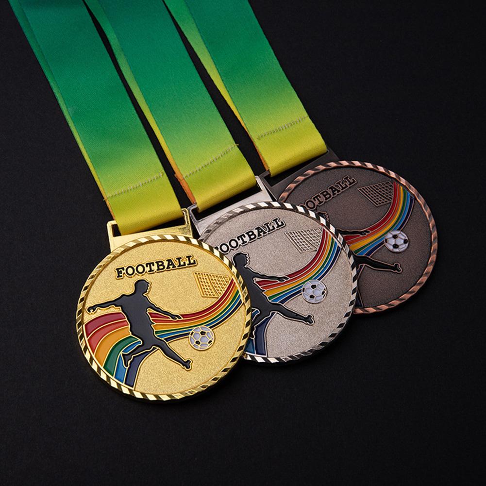 Практичные футбольные медали Награда победителю Золотые Серебряные Медные Футбольные Спортивные Памятные медали Футбольные Аксессуары
