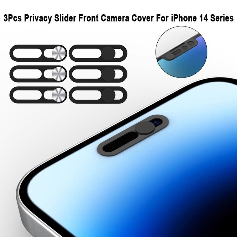 3PCS Phone Lens Antispy Metal Privacy Cap Webcam Cover Front Camera Slider Lens Sticker