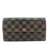 N61734 Кошелек-монетница Кожа Damier Ebene Portefeiulle Sarah Кошелек Коричневая кожа Унисекс Б/у