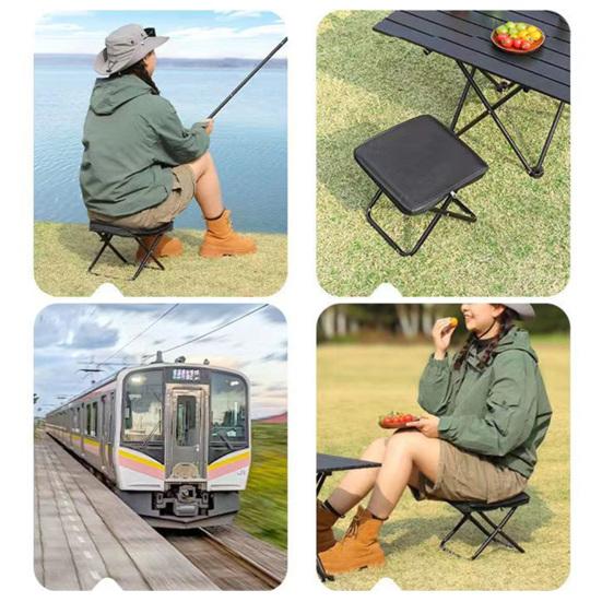 Уличный складной табурет с сумкой для переноски, легкий, портативный, прочный, для кемпинга и пешего туризма