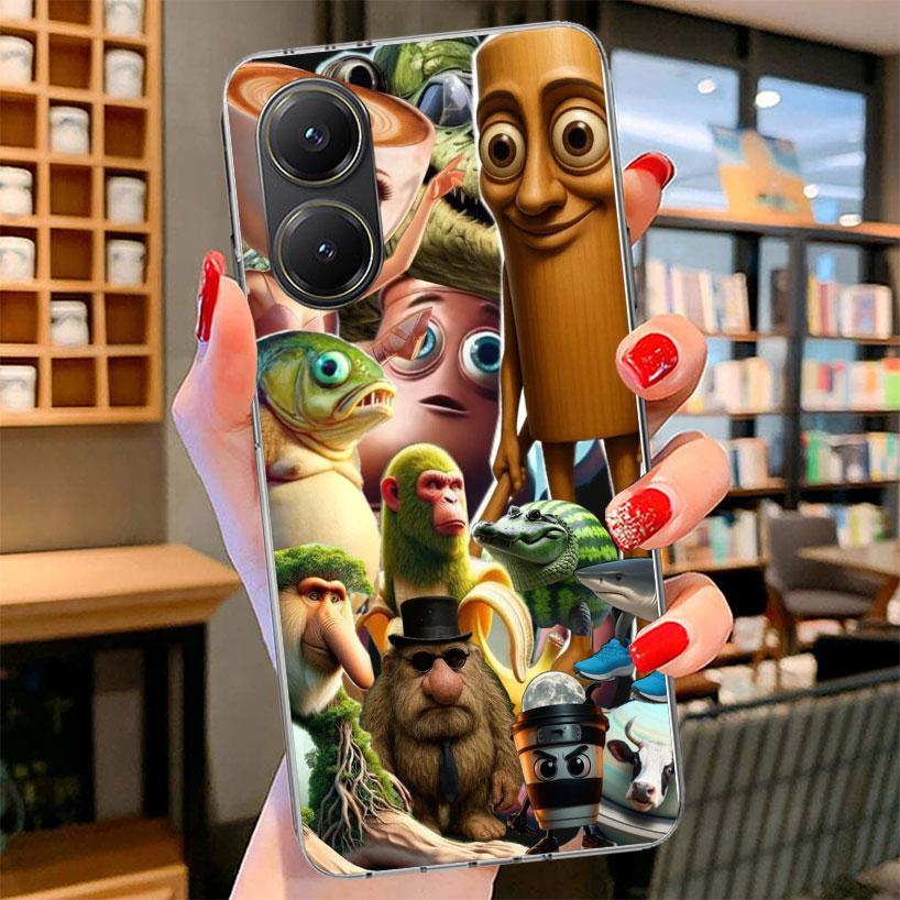 Italian Brainrot Animals Phone Case For Xiaomi Poco F7 Ultra X7 X6 X5 Pro M7 Redmi 15C 15 13C 13 12C 12 10C 10 9A 9C 9T 9 Shell