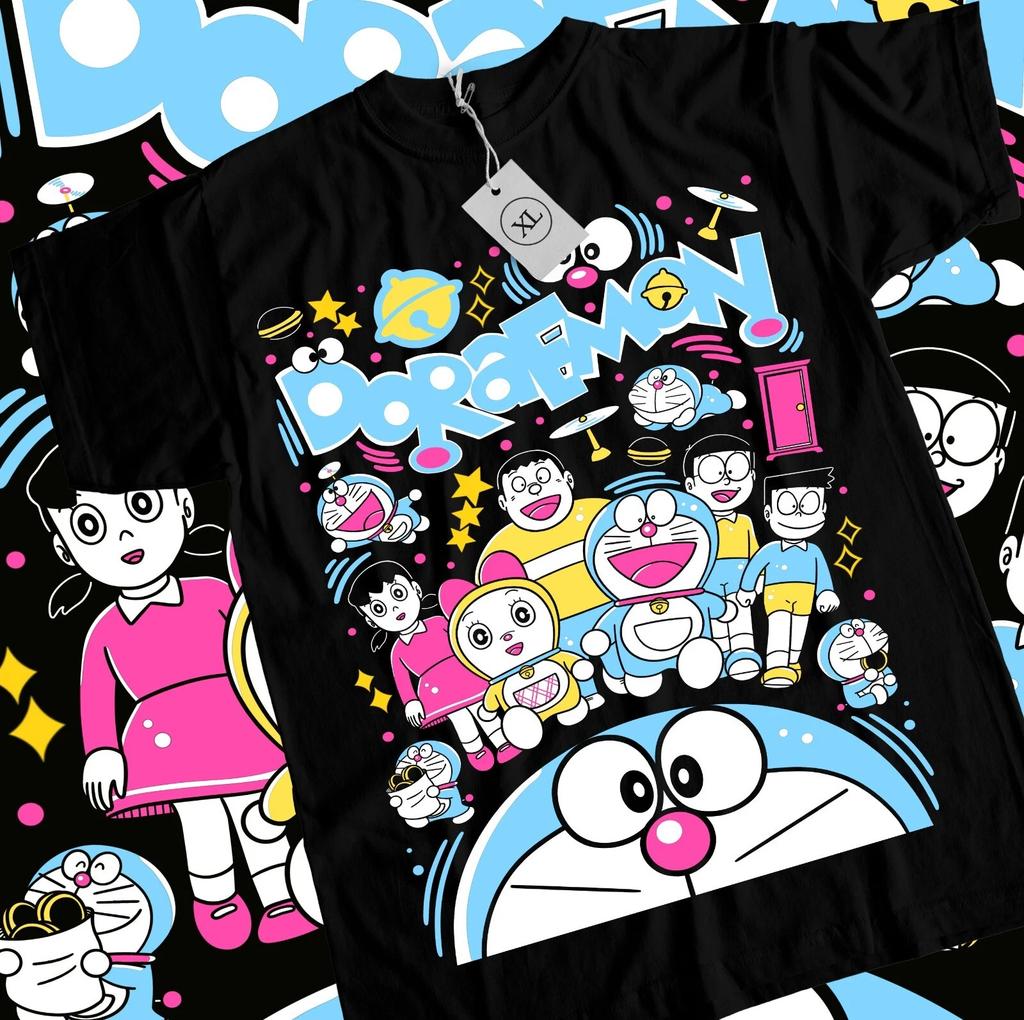 Футболка Doraemon Nobi Shizuka Gian Dorami Suneo Девушка Аниме Подарки Футболка Все Размеры