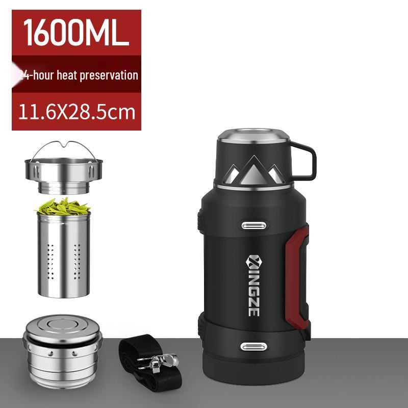 Large-Capacity Portable Thermos, 316 Stainless Steel, 3L & 5L Options, Ideal for Car Travel & Outdoor Use.