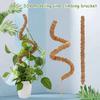 Moss Pole Kit Vertical Monstera Plant Support Coconut Fiber Support Pole Bendable Plant Stakes for Indoor Climbing Plants Home Gardening