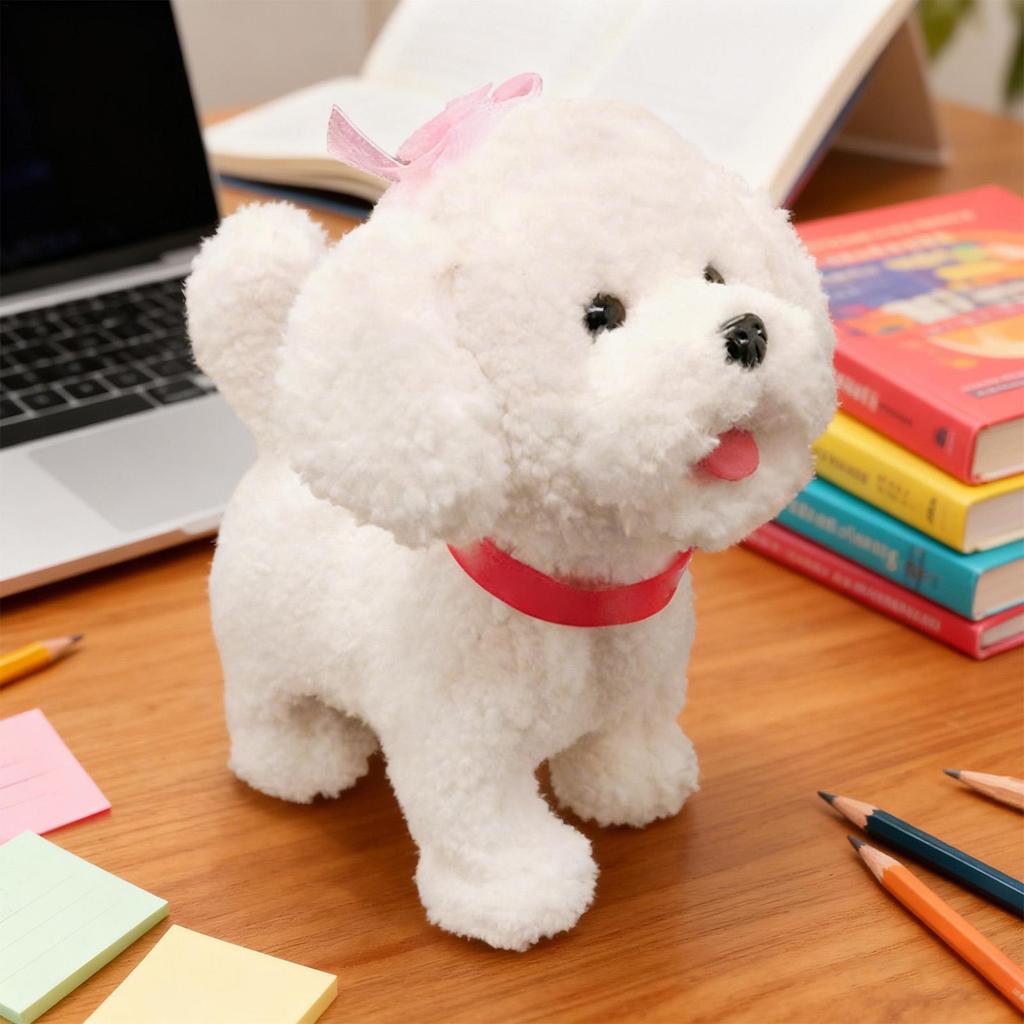 Реалистичная плюшевая собака-робот, мягкая умная игрушка с сенсорным управлением, собака-робот с искусственным интеллектом, имитирующая голос, для детей, мальчиков, девочек, подарки на Новый год, день рождения