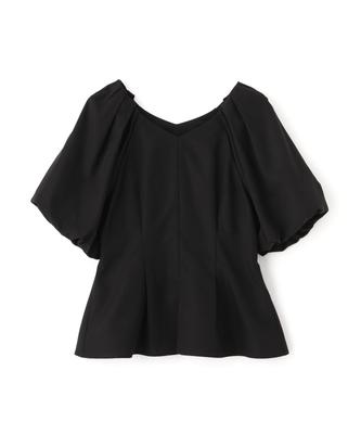 Блузка женская черная с рукавами-фонариками и баской от Proportion Body Dressing