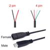 5 шт. 2-контактный 4-контактный провод USB 2,0 Тип C «папа-мама» Удлинитель сварочного типа USB-C DIY Ремонтный кабель Разъем для зарядного устройства