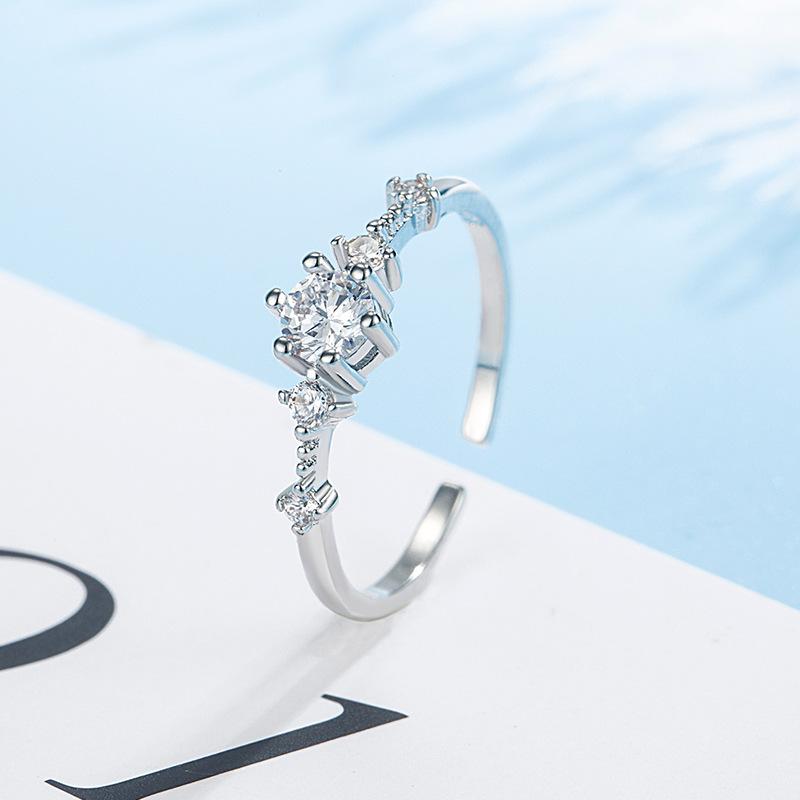 Sace Gems Классическое кольцо из медного сплава с цирконом, женские ювелирные изделия, свадебный подарок для вечеринки
