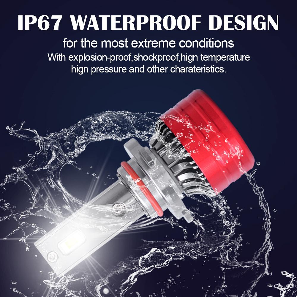 2Pcs Car Headlight H4 H7 LED H11 9005 9006 H1 Auto Bulbs 160W 24000LM Light Lamp 6000K 12V Led Headlight Bulbs