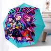 HUNTRX: The Ultimate Festival Gift Auto Opening Rain Umbrella with Foldable Design and 8 Bone Frame for Fans, Travelers, and Everyday Use012