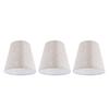 3PCS Linen Cloth Lamp Shade E14 Meson Lampshade for Candle Chandelier Hotel KTV Decor