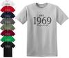EST. Established 1969 T-shirt 50th Birthday Funny Present Father Day Gift Top