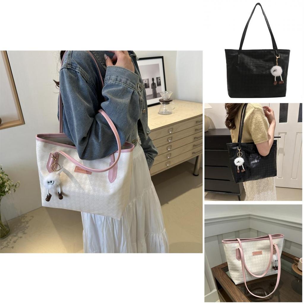 Trendy Oversized Tote Bag Women's 2024 Spring Street Style Shoulder Bag Student Commuter Bag