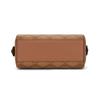 MCM Мини-сумка Boston Lauretos Jacquard цвета коньяка с верхней ручкой и съемным ремнем через плечо для повседневного использования