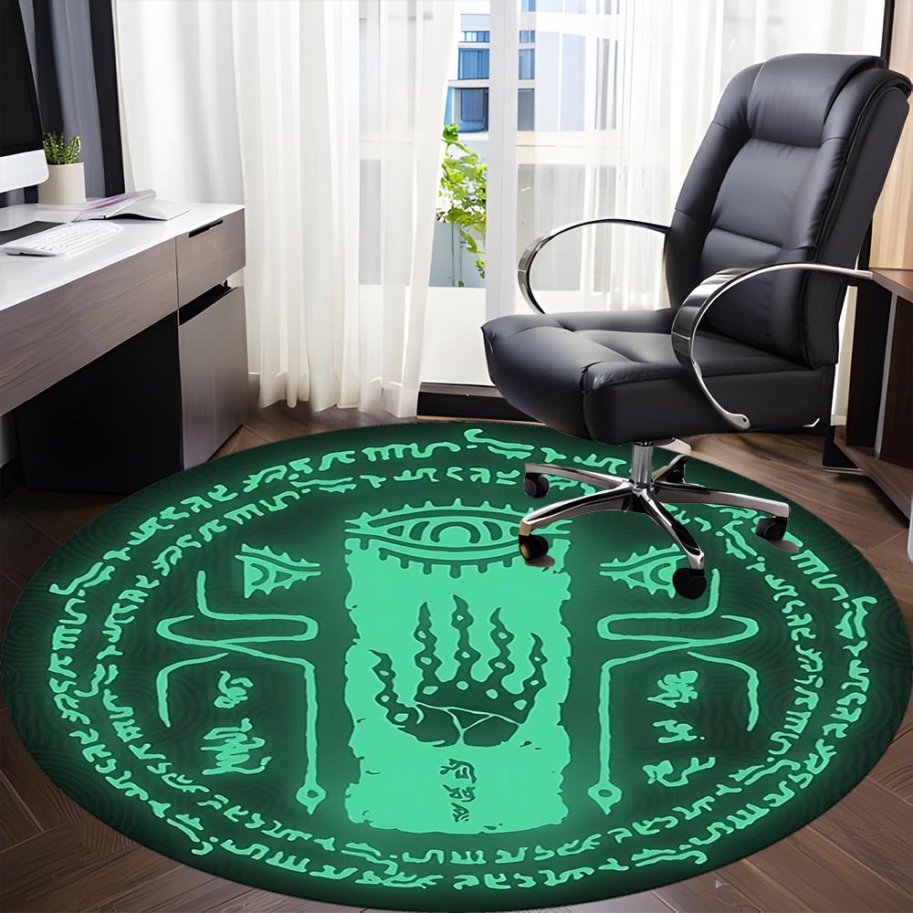 Legend of Zelda Office Round Area Rug, Under Office Chairs Bedroom Living Room Home Decor a0908126