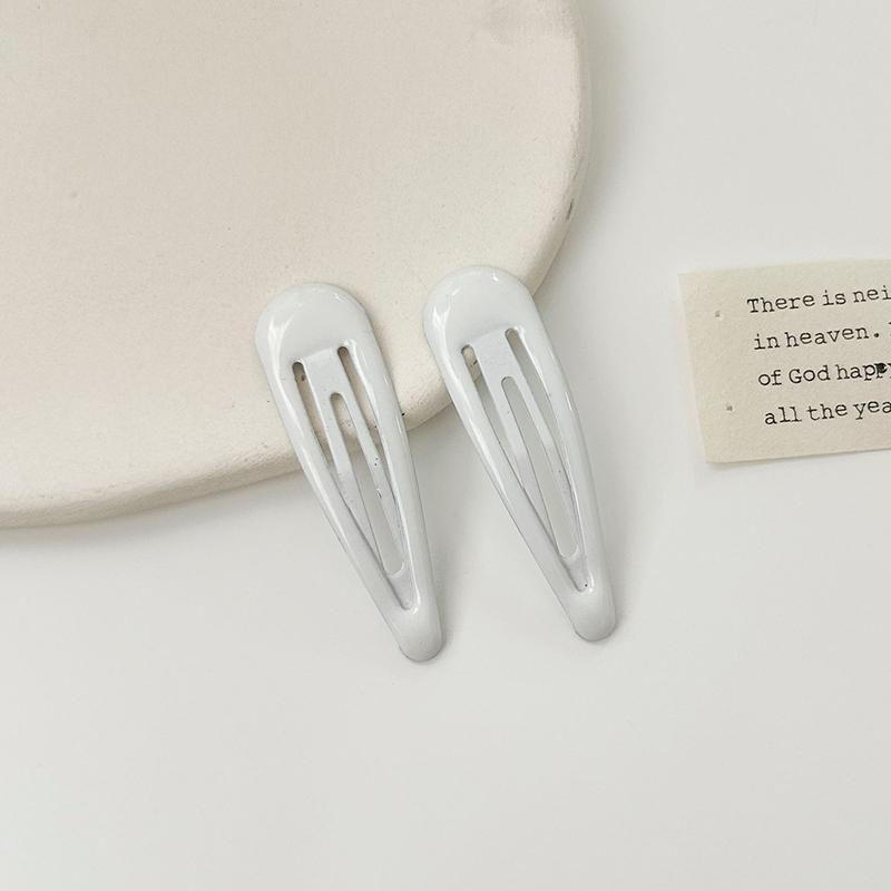 10Pcs/lot Macaron Candy Color Waterdrop Shape 5cm BB Hair Clips Girls Kids Hairpins Barrettes Headwear Accessories For Women