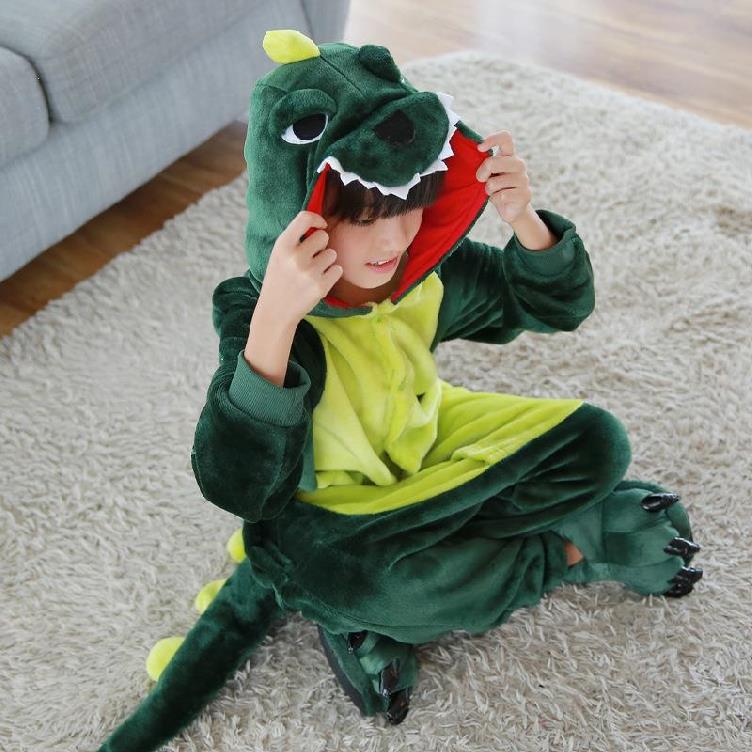 12 Styles Cartoon Animal One-piece Pajamas Home Sleepwear With Shoes Cosplay Costume Children Boy Girl Kid Pajama