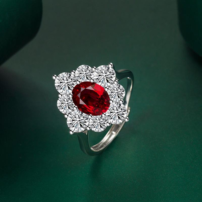 BELLA BOX Opening Resizable Rings For Women Zircon Engagement Party Fine Jewelry Gift