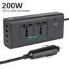 Автомобильный инвертор 200 Вт DC 12 В в AC 220 В инвертор автомобильные аксессуары с цифровым дисплеем адаптер инвертора питания