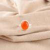 Carnelian Stone 925 Silver Statement Mother Gift Eternity Birthday Ring Jewelry RR-28-27