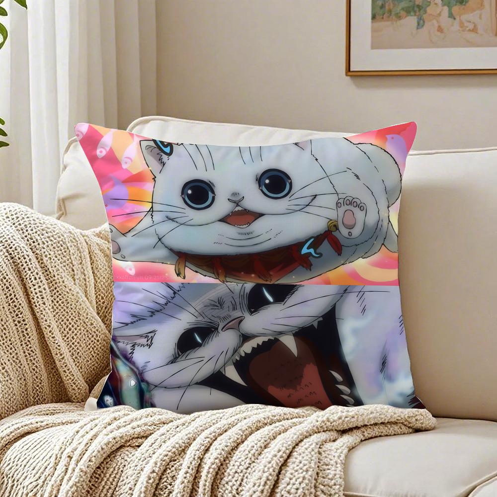 Funny Cute Character DDekin no Mogura Cushion Cover Linen Pillowcase Soft for Sofa Bed Home Room Decor