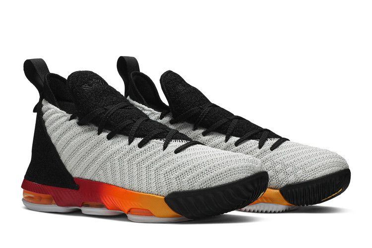 Kids' Sneakers Nike LeBron 16 Strive (GS) White/Laser Orange-Total Orange-Black