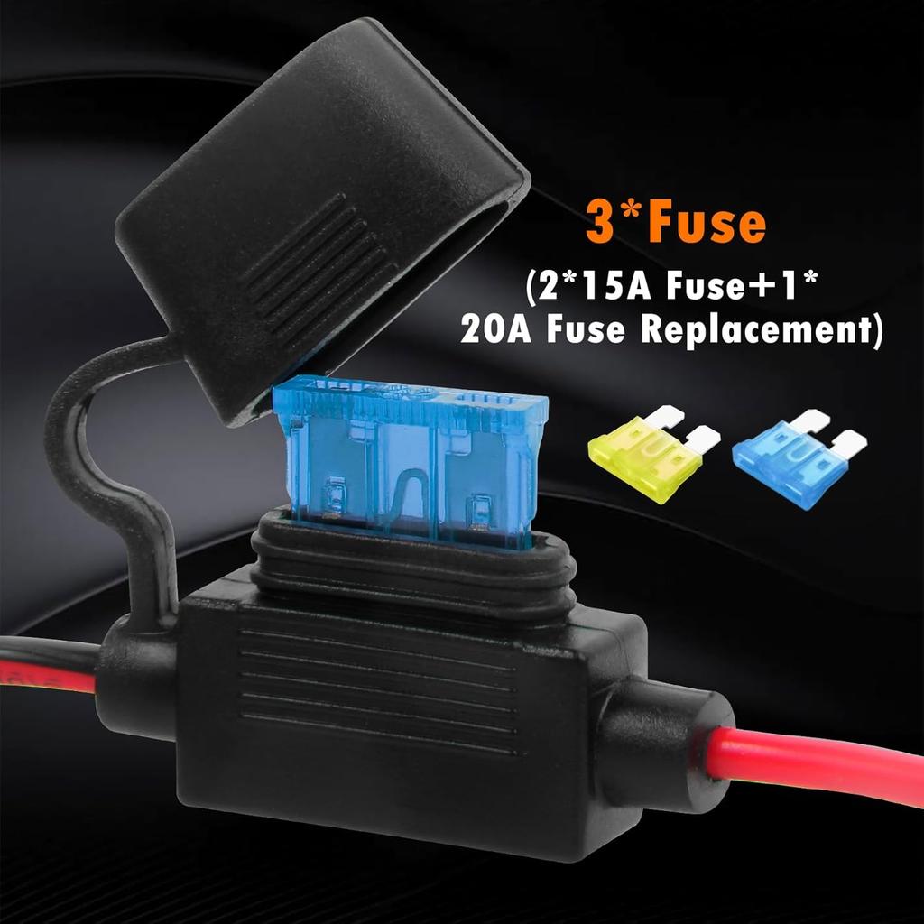 CUZEC 12В/ 24В удлинитель с розеткой и зажимами для аккумулятора 4,9 фута / 1,5 м 16 AWG, зажим-крокодил на аккумулятор и адаптер прикуривателя