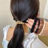 2024 Высокоэластичная прочная резинка для волос для женщин - новый стиль простая резинка для высоких хвостиков